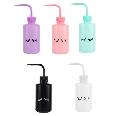 Ergonomic Eyelash Cleansing Bottle Eyelash Cleanser Liquid Holder With Slip Proof Grip Shatter Resistant Plastic