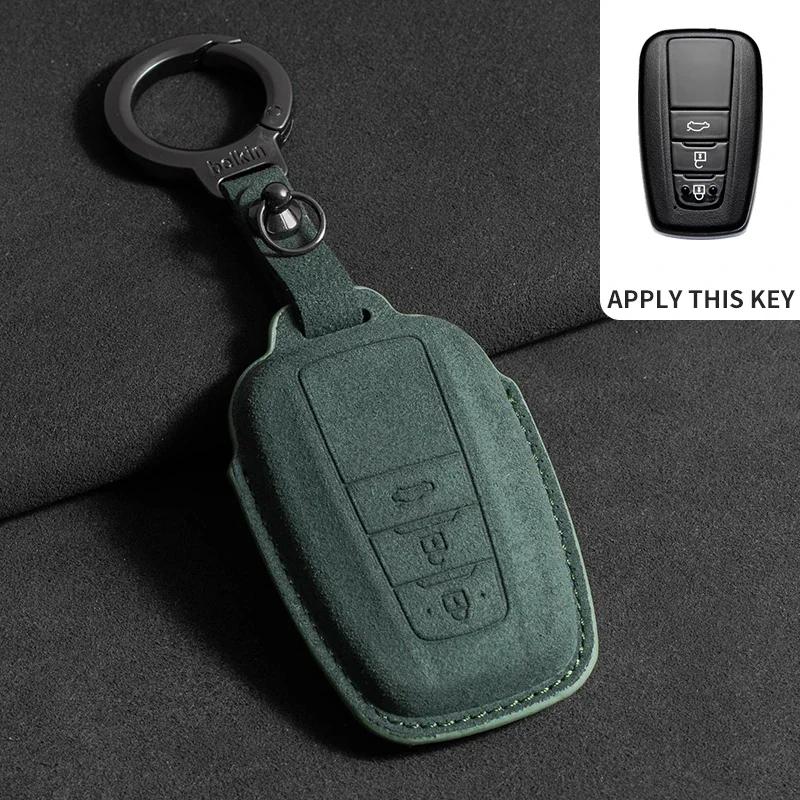 

For Toyota Corolla Se Camry 50 55 Tlc200 Yaris Land Cruiser Prado150 Rav4 Venza Sienna Suede Car Key Case Cover Shell