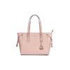Pendentif logo Voyager en lettres sac poisson-chat en cuir couleur unie sac à main épaule femme rose