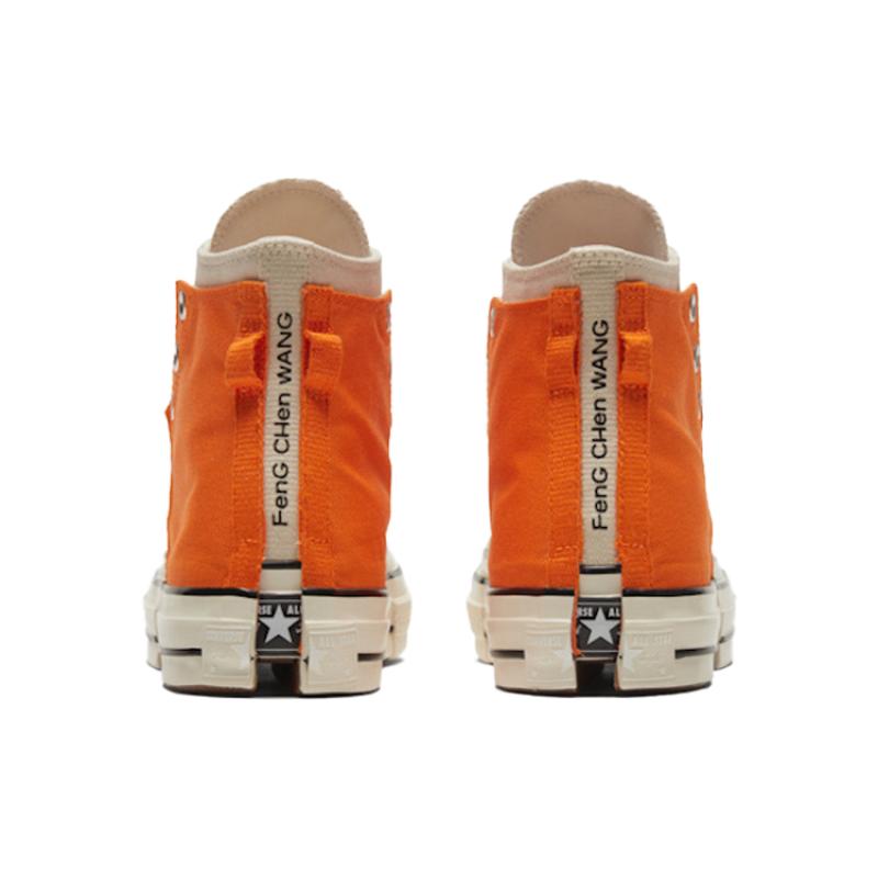 Feng Chen Wang X Converse Chuck Taylor All Star 2-in-1 1970s Comfortable & Stylish High Top Canvas Unisex White Orange