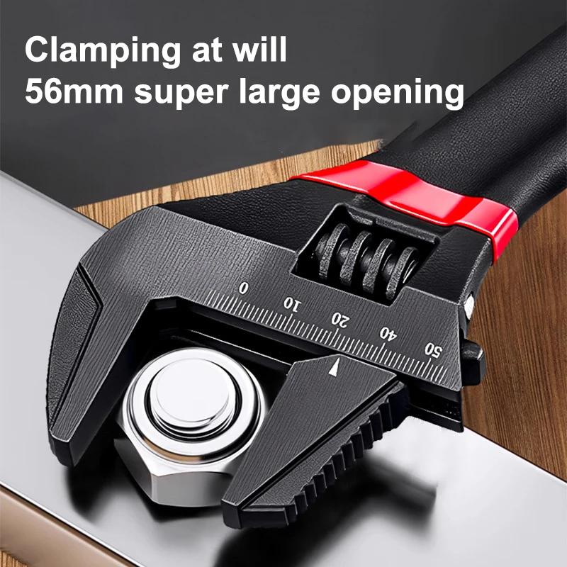6/8" Mini-Großdurchmesser Kurzer Griff Verstellbarer Schraubenschlüssel, Perfekt für die Badezimmermontage