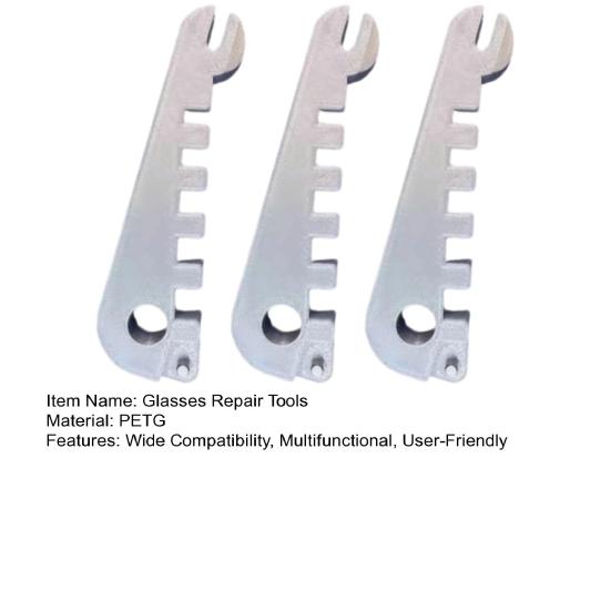 3Pcs Eyeglass Frame Adjustment Tools Eyeglass Curvature Adjuster Temple Arm Nose Pad Adjuster Professional Optician Tools for DIY Glasses Repair