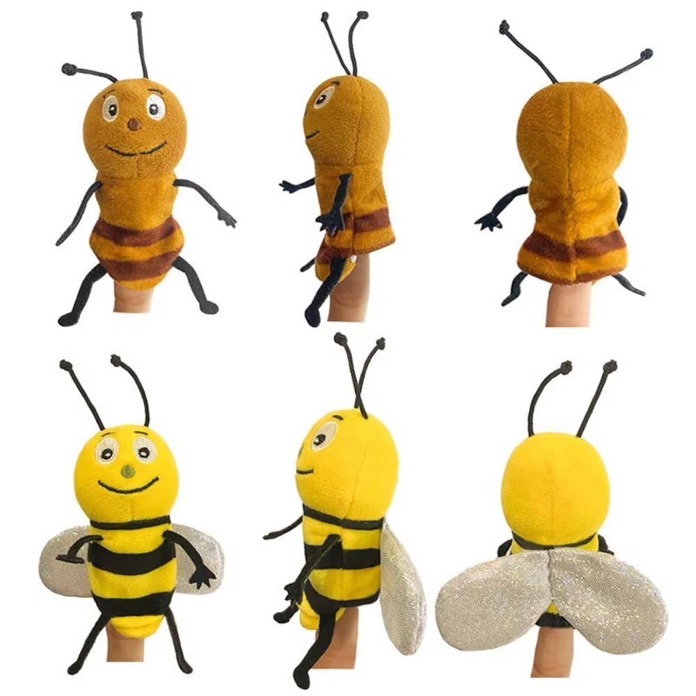 Educational Animal Finger Puppets Role Play Butterfly Bee Puppets Teaching Shows