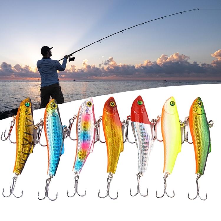 Winter Ice Fishing Lures 7cm/18g Hard Baits Crankbait with Treble Hooks Swimbaits