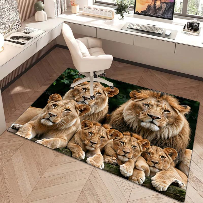 1Pc Animal World Print Rug - home decoration Carpet For Living Room Bedroom Flooring Computer Chair Area Rug
