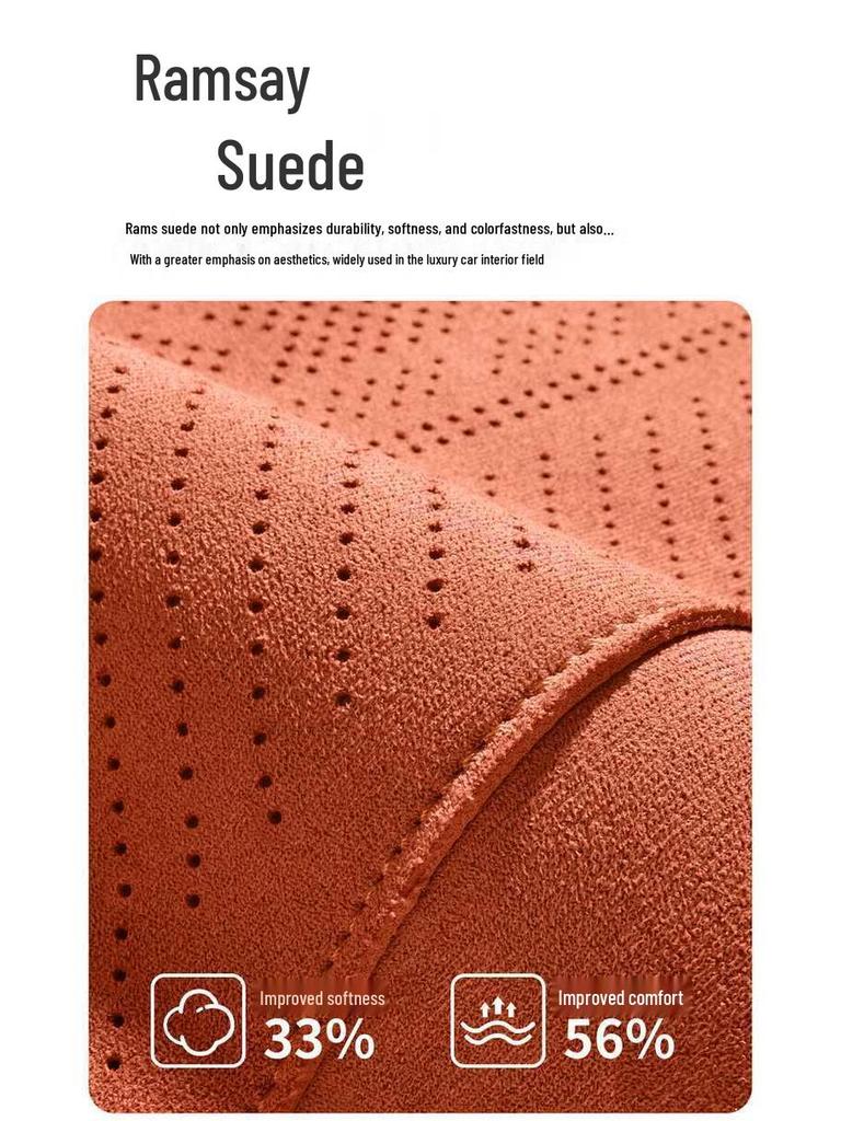 AITO M9 Uniwersalna Poduszka na Fotel Samochodowy - Pokrowiec Półotaczający z Zamszu na Cztery Pory Roku