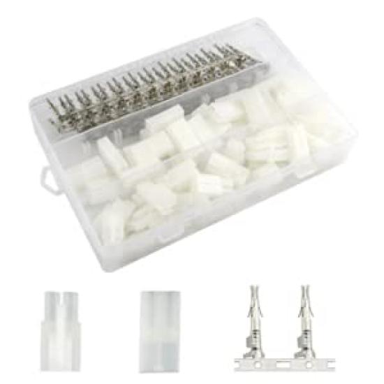 WMYCONGCONG 30 Pairs of Male and Female Pin Connectors for Large Tamiya Silver Large Tweezers Type A Connectors, Plugs, Kit,