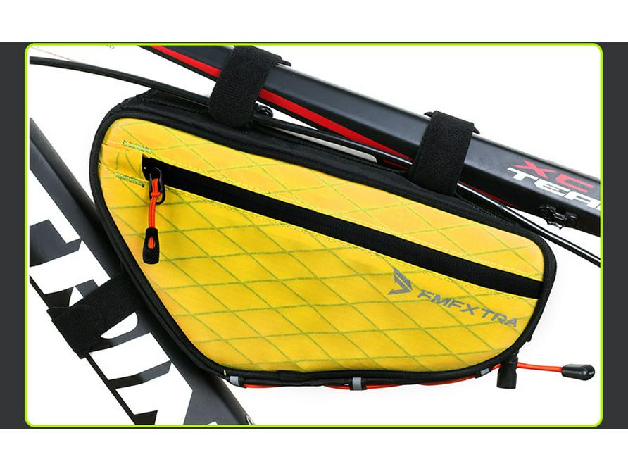 1.7L Nylon Bike Triangle Top Tube Bag for Mountain & Road Cycling