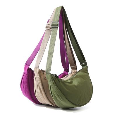 Bolsa pequena feminina simples all-match bolsa de ombro bolsa crossbody bolsa de bolinho para viagem