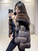 Women's Eco-Friendly Faux Fur Mink Coat, Autumn/Winter 2026 Fashion, New Style with Large Lapel.