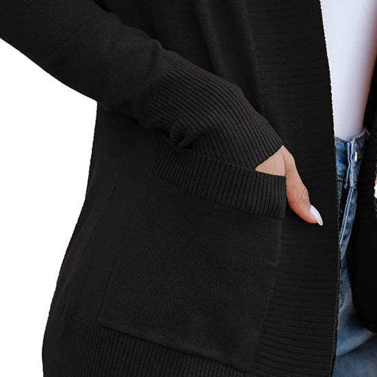 Cardigan Sweater Warm Open Front Casual INS Knitted Autumn Winter Women Cardigan for Dating