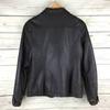 max mara Leather Rider Jacket/M/Dark Brown/Check Lining/Biker Style(USED)