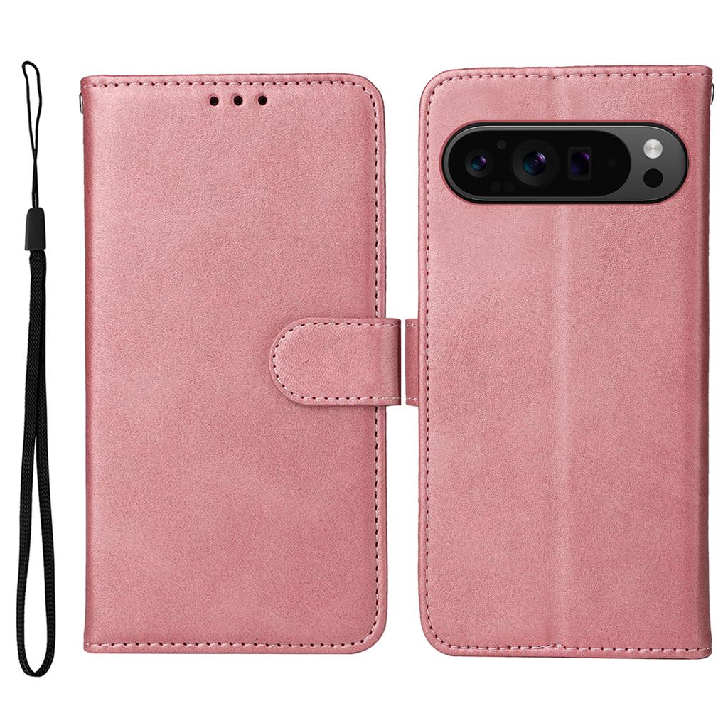 For Google Pixel 10 Pro XL/9 Pro XL Case PU Leather Calf Texture Wallet Flip Phone Cover