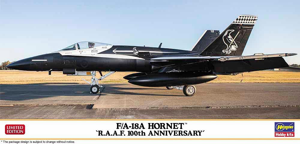 Hasegawa Australian 75th Retirement Commemorative Paint Scheme Plastic Model Kit 02411 1/72 F/A-18A Hornet, Squadron,