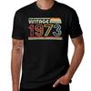 1973 Vintage   Tee. Retro . T-Shirt Graphic Short Sleeve Top