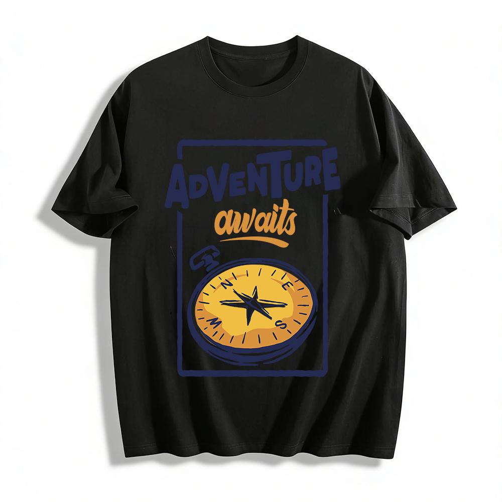 kull Print Dark Style Trendy Loose Casual Short Sleeve T-Shirt XXS