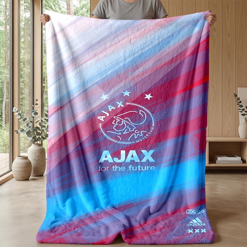 Ajax Amsterdam Theme blanket Soft Flannel Fleece Blanket Warm Lightweight Throw Blanket for Home Sofa Bed