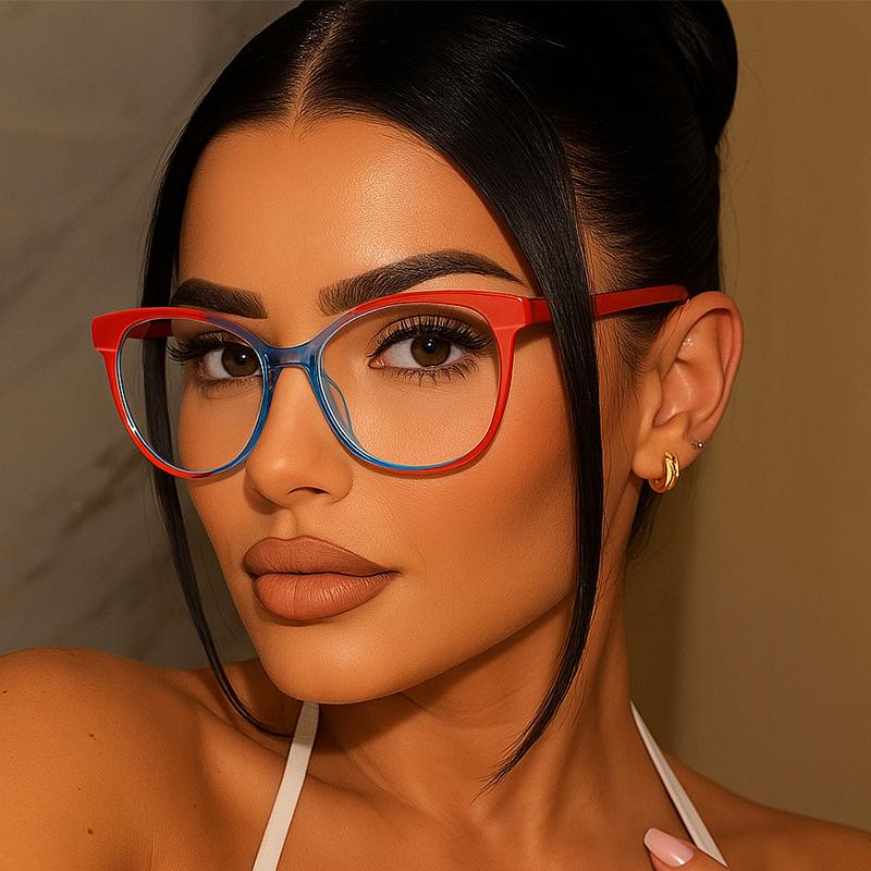 Bohemian Style Women's Glasses Fashion Blue Light Blocking Glasses Women European American Stylish Men Glass