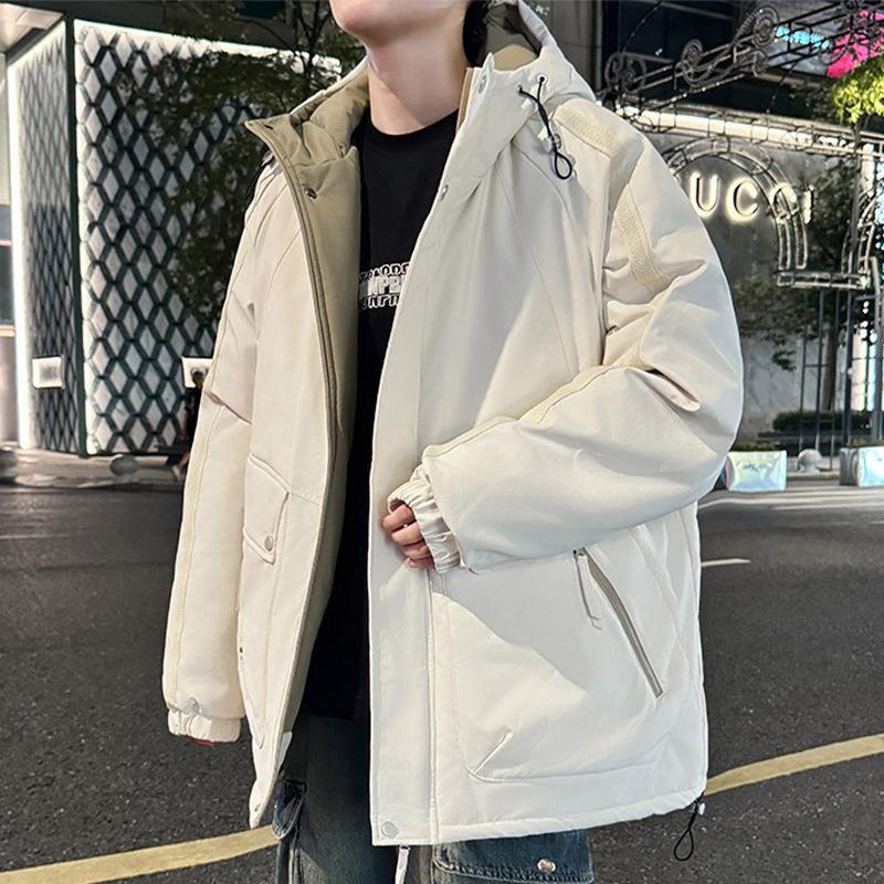 Three Proof Down Jacket Men's Winter Hooded Workwear Jacket Men's Extreme Cold Warm and Cold Resistant Clothing