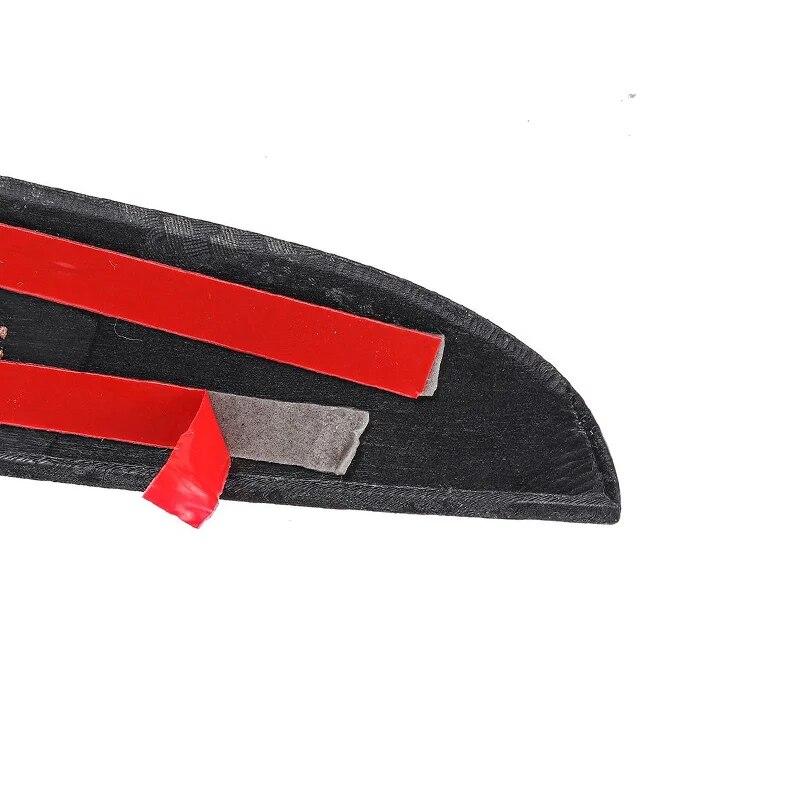 Pair Gloss Black/Carbon Fiber Front Headlight Eyelid Eyebrow Trims For VW Scirocco R GTS 2008 2009 2010 2011 2012 2013-2017
