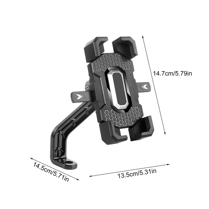 Cycling Phone Holder Handlebar Cell Phone Holder 360 Degree Rotation Safe Riding Navigation Phone Calls Vlogging Phone Holder