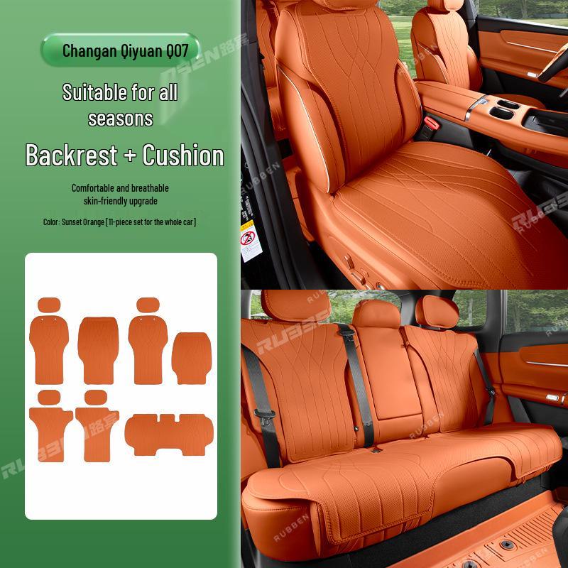 Lubin All-Season Breathable Car Seat Cover for Qiyuan Q07 - Ventilated Cushion Decor