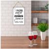 Les Trésors De Lily [R6149] - Metal Plaque 'If Alcohol Had Been a Subject At School - I Would Have Had Wine On Wine' White - 30x20 Cm