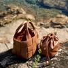 New high-end leather woven vegetable basket women's bag niche design women's soft cowhide portable messenger bucket bag