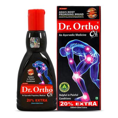 Dr Ortho Ayurvedic Pain Relief Oil 100ml+20ml Extra Pack For Joint, Knee, Back & Shoulder Discomfort