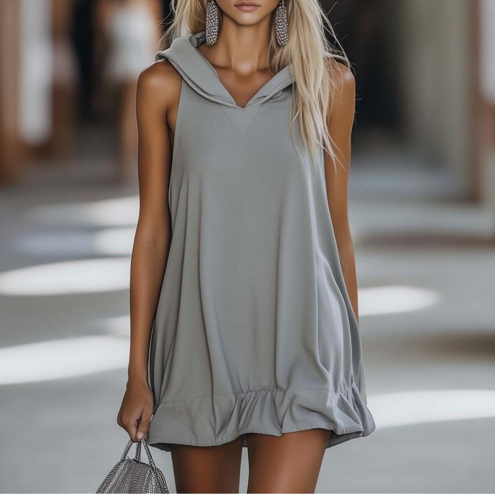 Женское модное свободное, приталенное, цветное повседневное платье L