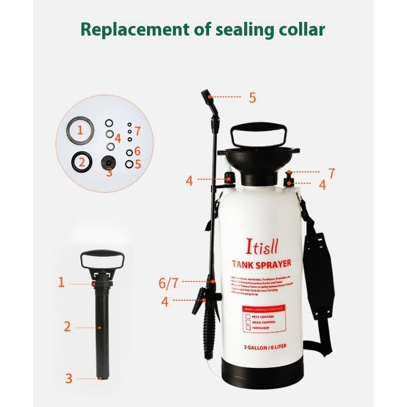 Household Cleaning Spray Bottle Gardening Watering Car Wash Shoulder Sprayer Air Pressure Spray Bottle