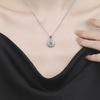 925 Sterling Silver Necklace For Women Zircom With Lab Diamond Jewelry Wedding Pendant White Gold PlatedGood product
