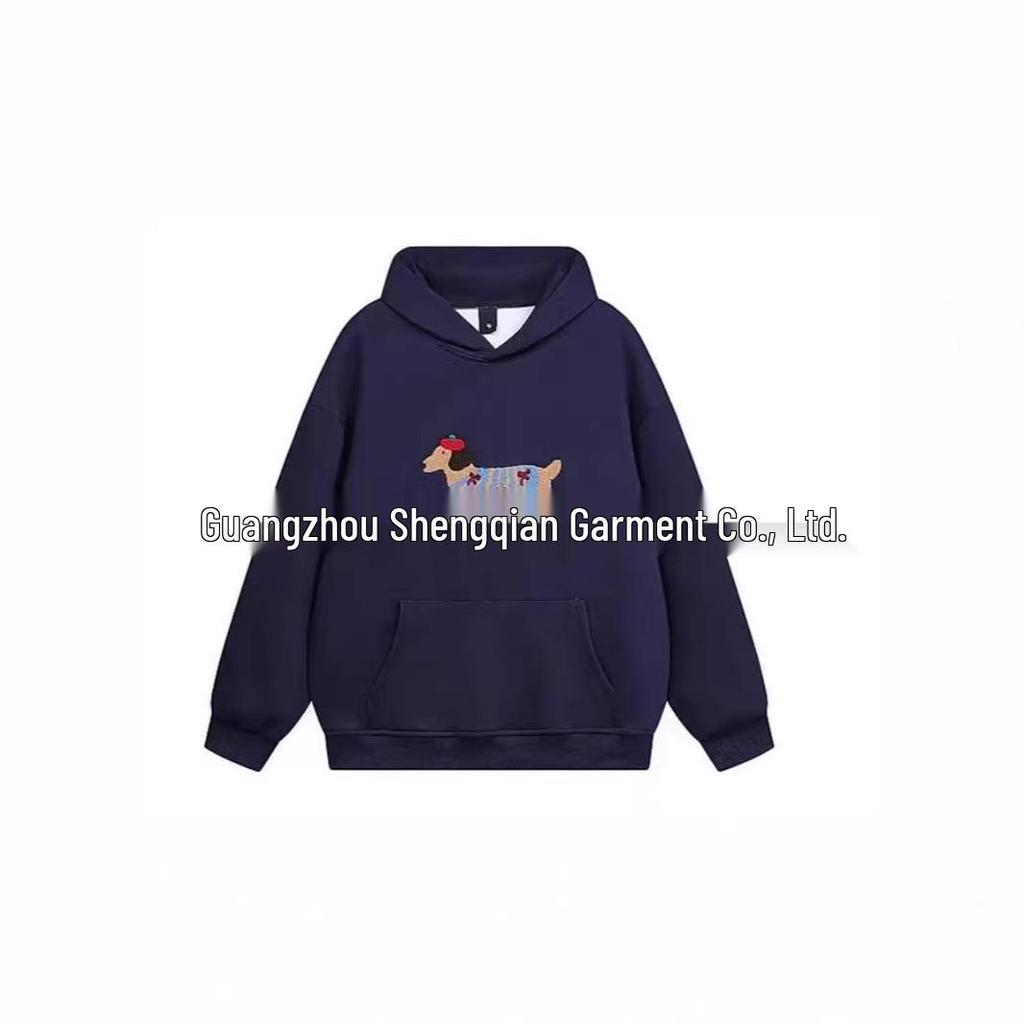 Damen Kapuzenpullover mit tief angesetzten Schultern und Taschen - Europäische & Amerikanische Lässige Mode