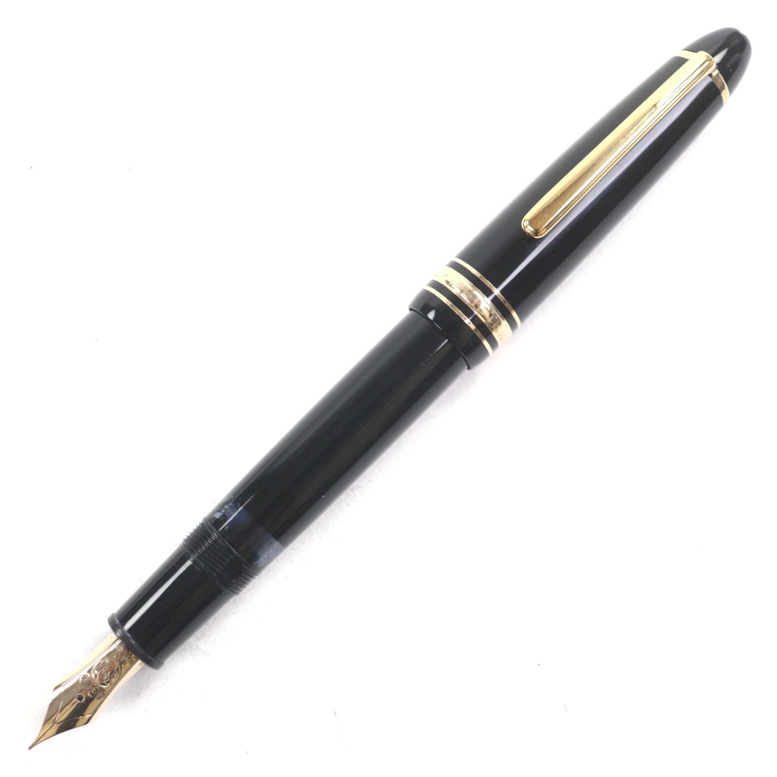 

Very Good MONTBLANC fountain pen Meisterstück 147 Traveler Black gold 14K mens Used