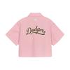 MLB Los Angeles Dodgers Classic Fashion Versatile Exquisite Letter Short Sleeve Shirt Women tops 3FDRV0253-07PKS