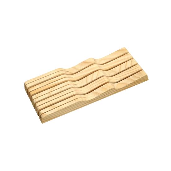 Cutter Holder Versatile Wooden Drawer Cutter Organizer Space-saving Cutter Storage Organizer for Home Kitchen