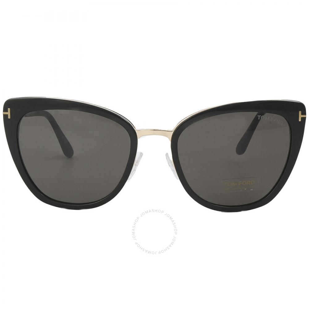 

Tom Ford Simona Дымчатые женские солнцезащитные очки «кошачий глаз» FT0717 01A 57