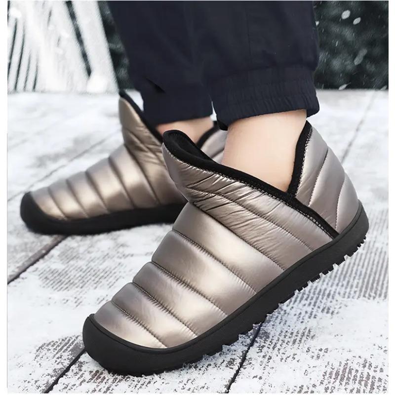Winter Cotton Ankle Boots Men Outdoor Couple Non-slip Casual Plush Warm Women Snow Boots