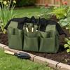 9-Piece Garden Tool Storage Apron with Multiple Pockets Gardener Apron for Women and Men Harvesting Picking Weeding