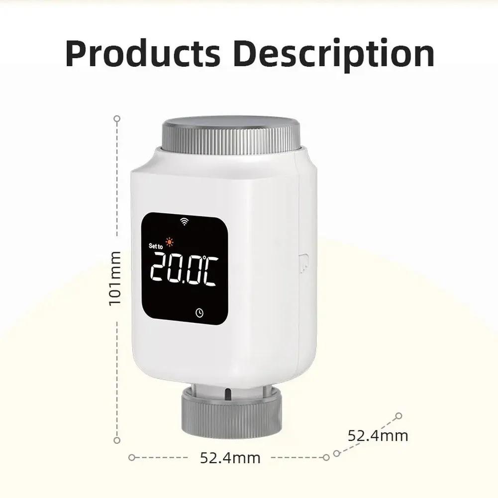 For Tuya Smarts Home ZigBees Radiator Thermostatic Valve, TRV Remote Temperature Controller, Supports Alexas For Google Home