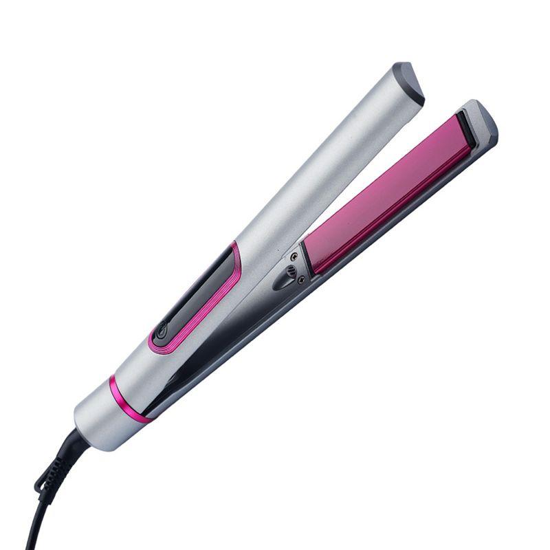 A04V 2 In 1 Hair Straightener And Curler For Styling Flat Iron Hairdressing Tools