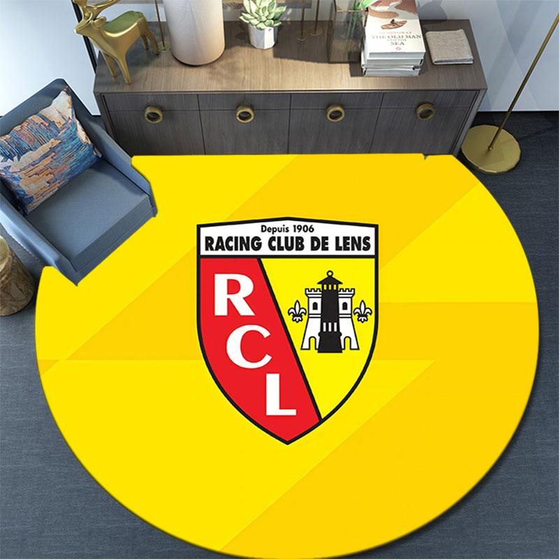 Racing Club De Lens2,Round Area Rug,Carpet Rug for Living Room Bedroom Sofa Playroom Decor,Non-slip Floor Mat