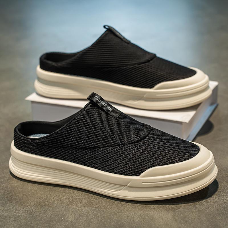 Men's Fashion Home Slippers 2025 Autumn Anti Slip Comfortable Breathable Outdoor Casual Slippers Indoor Platform Casual Shoes