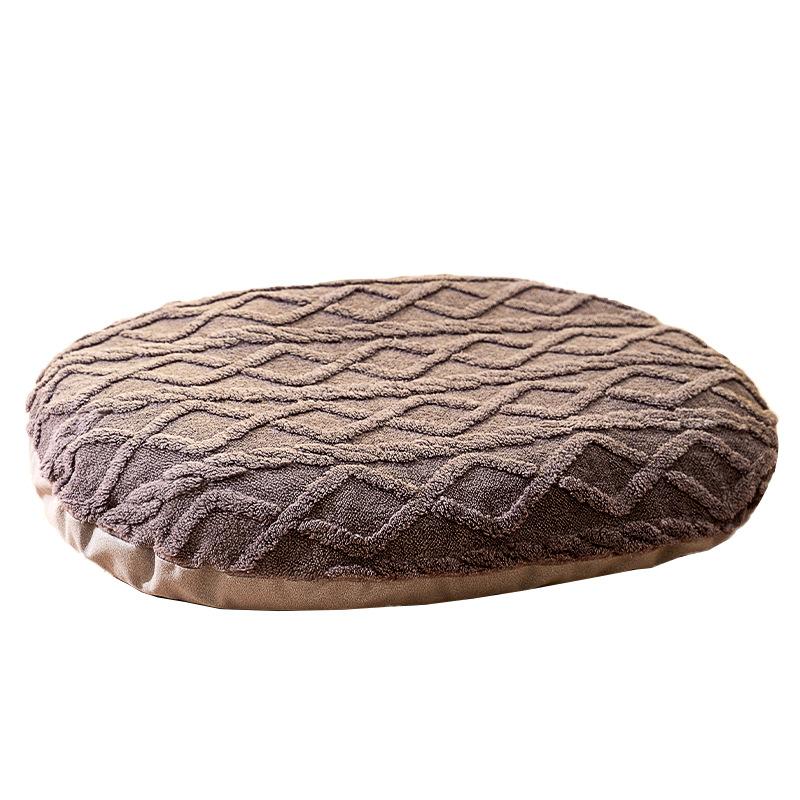 Hundematte Herbst und Winter Verdickt Warm Jacquard Baumwolle Samt Schwammmatte Katze Großer Hund Schlafmatte Haustier Zwinger