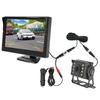 Car Video Rearview 4.3 Display HD Night Vision 8LED Lights Reversing Image Car Camera 12V-24V Ultra-clear Screen Video