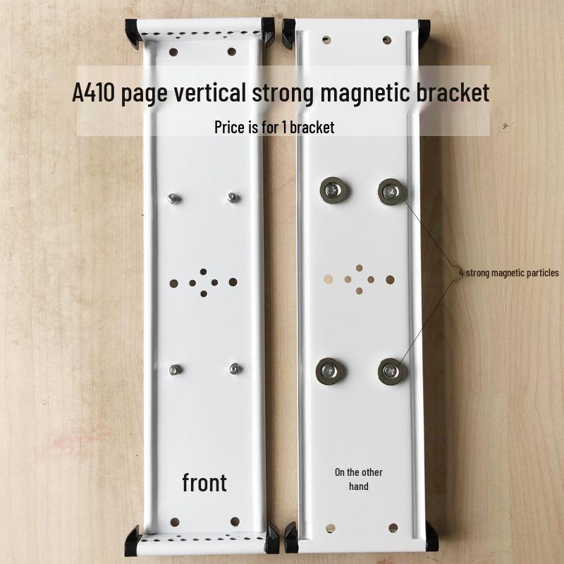 A4 10-Page Strong Magnetic Wall-Mounted Display Folder Rack
