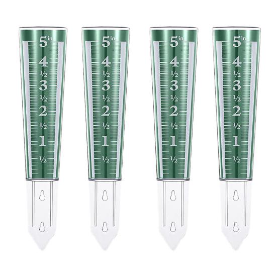 5-Inch Capacity Rain Gauge Easy to Read Rain Gauge Precipitation Monitor with Magnifying Scale And Numbers for Garden Yard Field Lawn