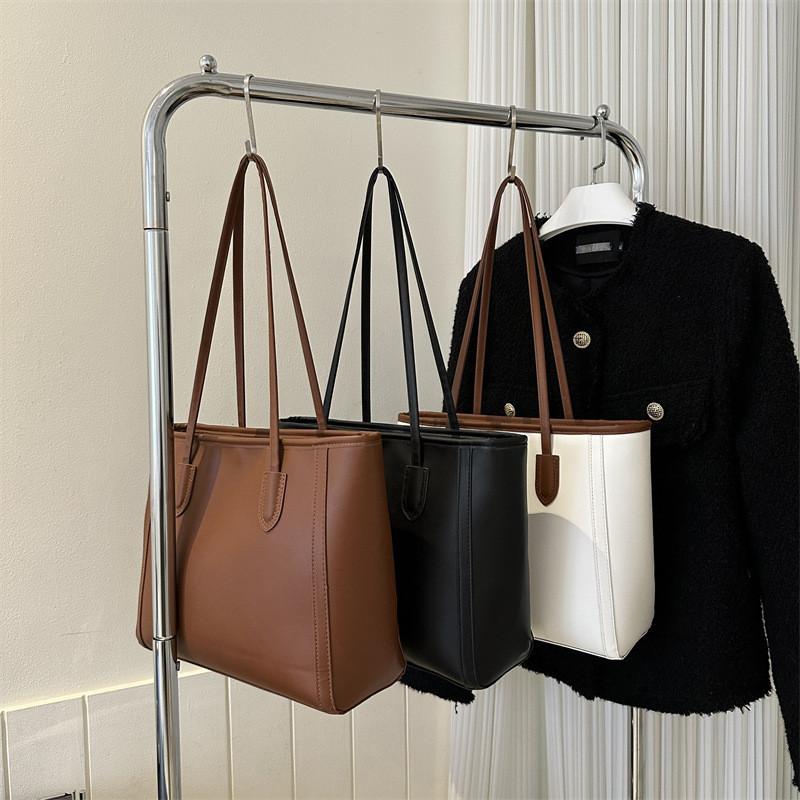 Trendy Street Style Large Capacity Pu Tote Bag For Women 2024 Commuter Bag