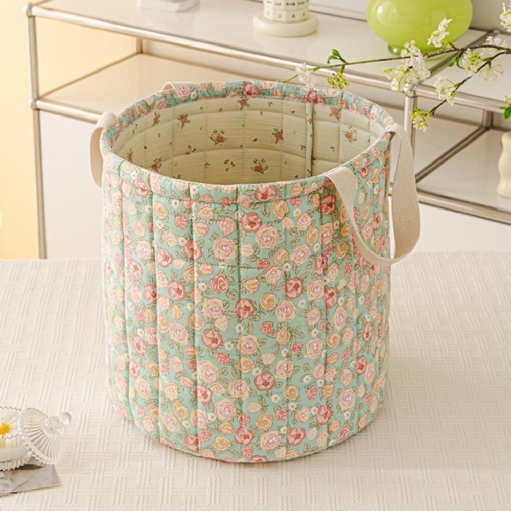 Mit Griff Aufbewahrungsbox Faltbar Floral Make-up Toilettenartikel Organizer Kleinkramkorb Haus Zimmer