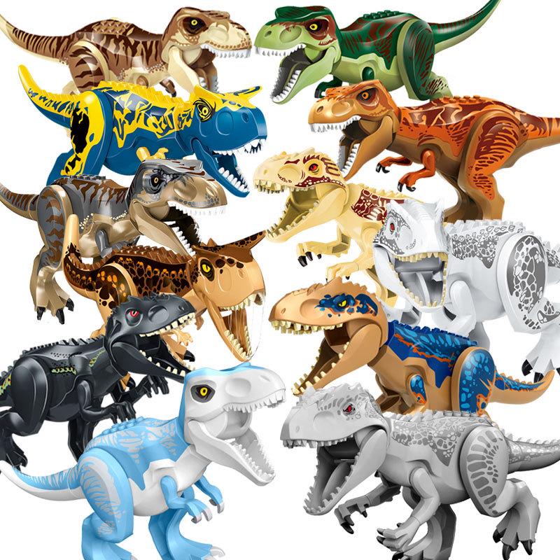 Jurassic Dinosaur Building Blocks: Educational Disassembly Toys Featuring Tyrannosaurus Rex & Carnotaurus